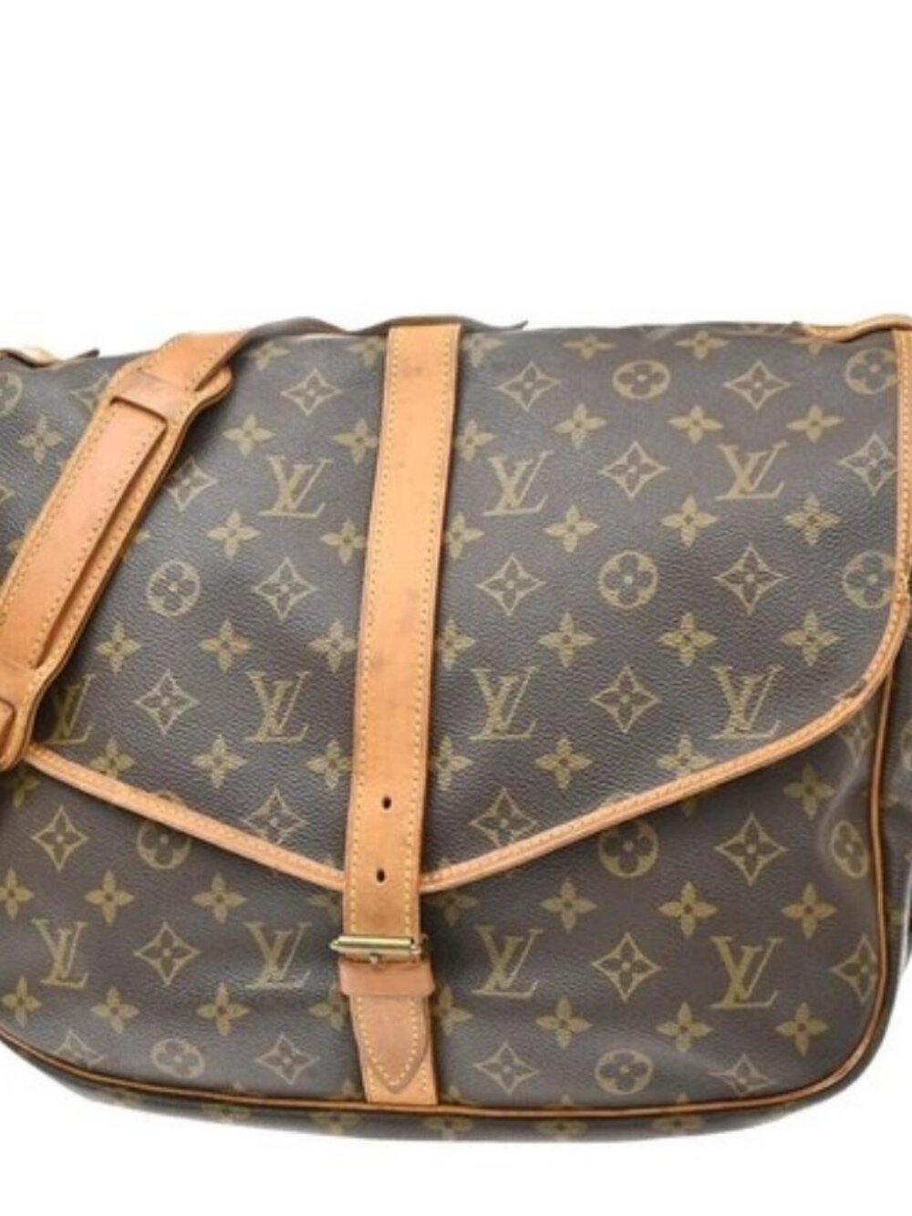 LOUIS VUITTON Saumur 35 Shoulder Bag Monogram Leather BN France M42254 80MA747
